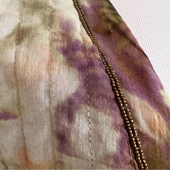 Zara Tie Dye Print Cropped Vest Large Multicolor NEW - Picture 4 of 8